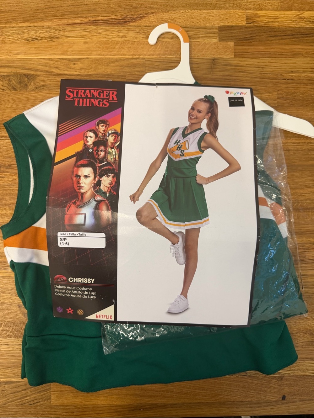Stranger Things Adult Womenβs Size Small 4-6 Cheerleader Halloween Costume